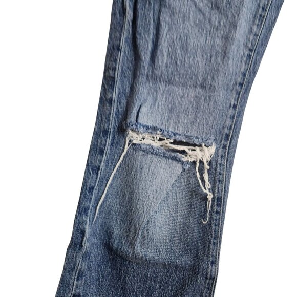 BDG Womens 26 High-Waisted Comfort Stretch Flare Jeans Blue Stretch Ankle Length - Picture 8 of 16